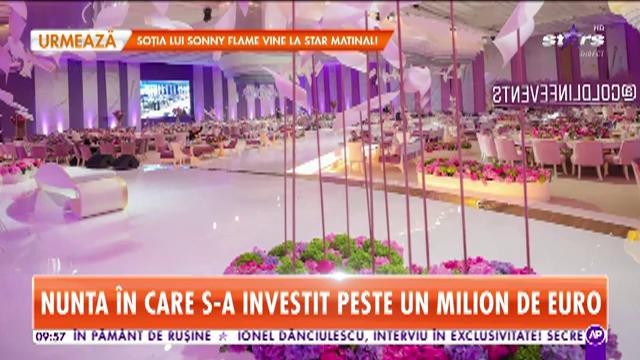 Nunta &icirc;n care s-a investit peste un milion de euro