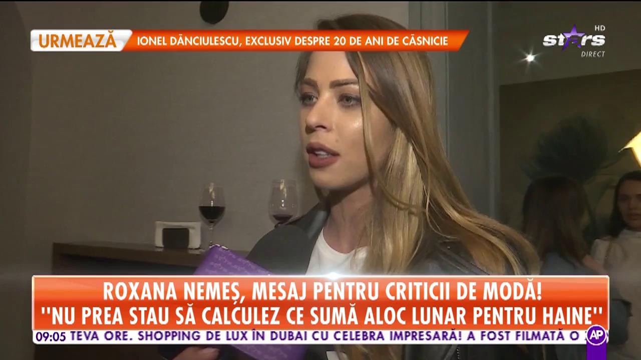 Roxana Nemeş, mesaj pentru criticii de modă: Dacă ai atitudine, indiferent cu ce eşti &icirc;mbrăcată arăţi perfect!