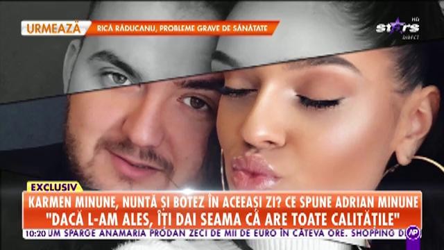 Karmen Minune, nuntă și botez &icirc;n aceeași zi? Ce spune Adrian Minune