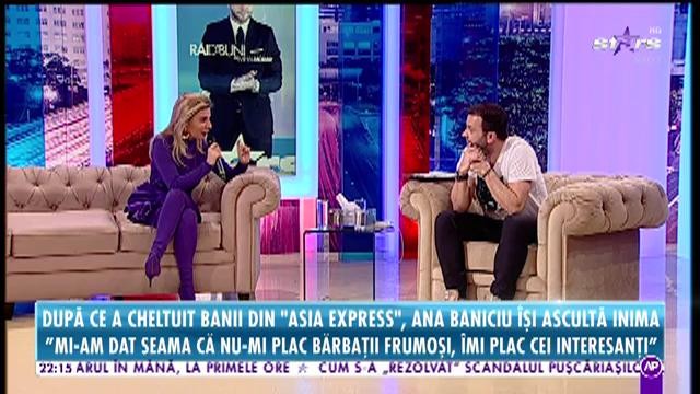 Ce fel de bărbaţi preferă Ana Baniciu: "Mi-am dat seama că nu-mi plac cei frumoşi, ci cei care sunt interesanţi"