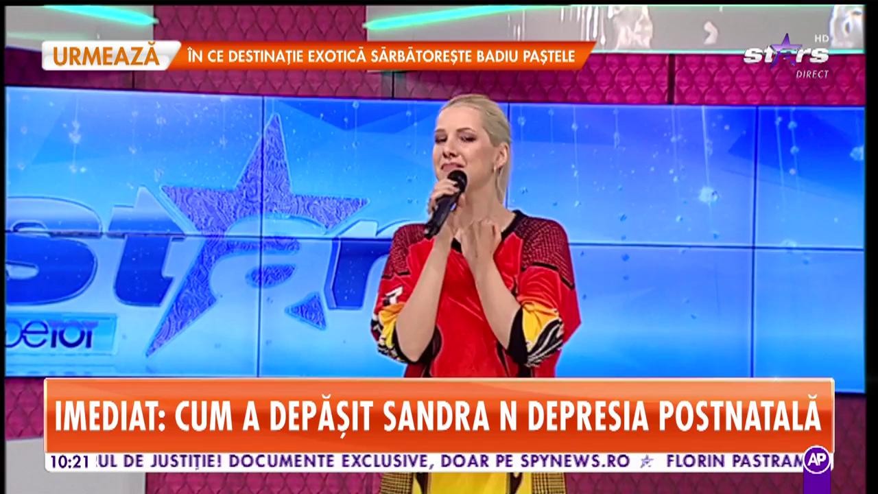 Sandra N. c&acirc;ntă, la Star Matinal, melodia Noi amintiri