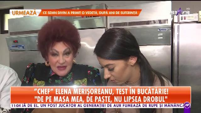 Elena Merișoreanu, test &icirc;n bucătărie: Mă pregătesc de sfintele sărbători