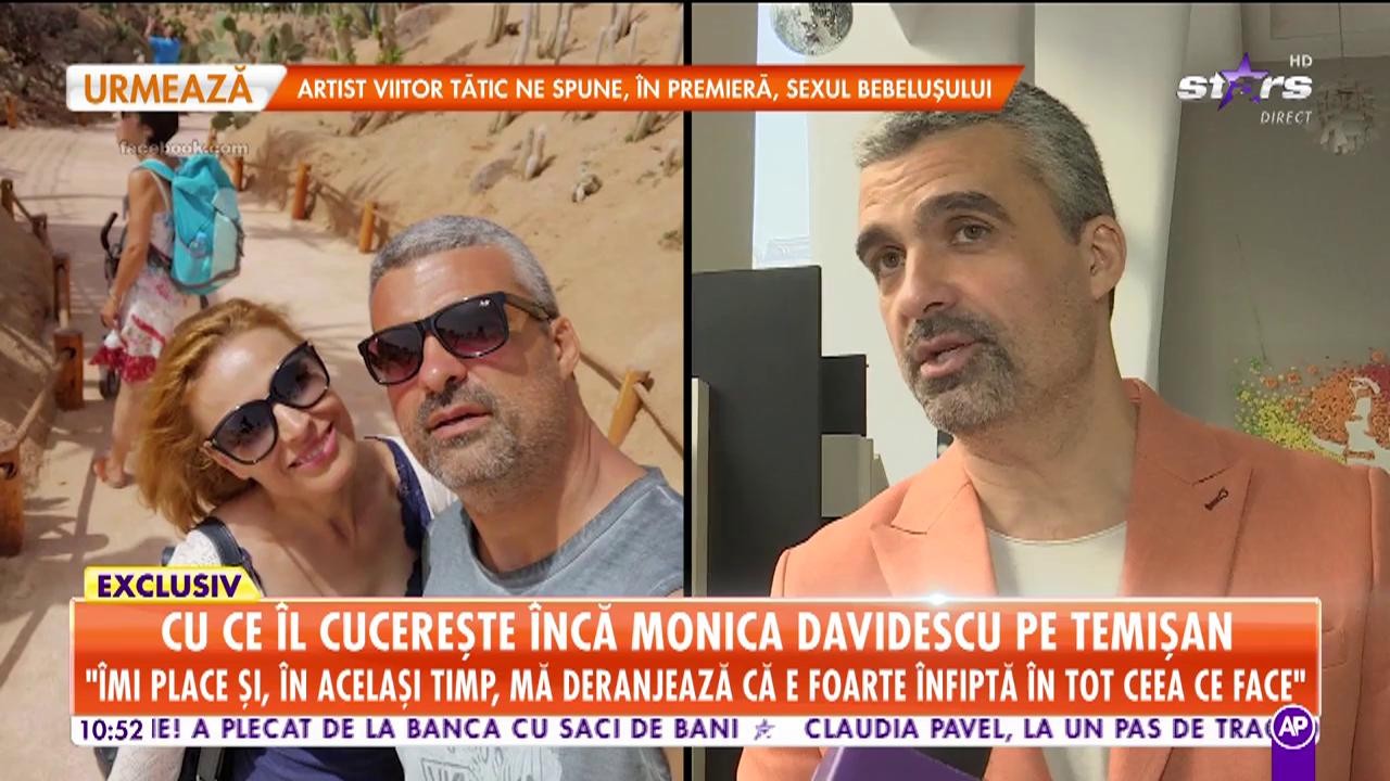 Cu ce &icirc;ș cucerește &icirc;ncă Monica Davidescu pe Aurelian Temișan: Cei 24 de ani &icirc;mpreună au trecut repede, frumos, dar și cu greutățile lor