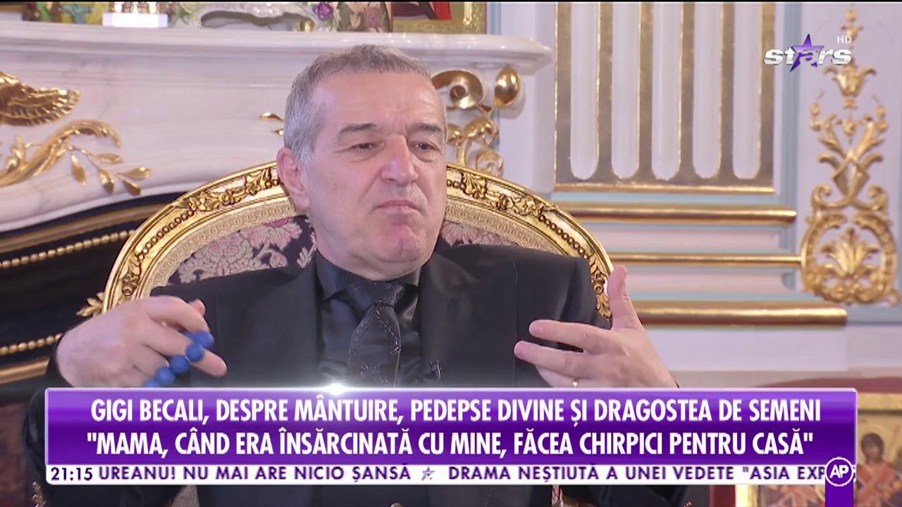 Gigi Becali, despre m&acirc;ntuire, pedepse divine și dragostea de semeni: Odată mi-a zis un Părinte: "Te a pus Dumnezeu administrator pe averea lui"