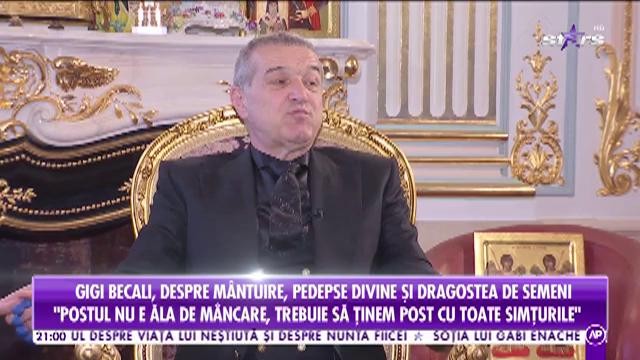 Gigi Becali, despre m&acirc;ntuire, pedepse divine și dragostea de semeni: Dragostea și iubirea o ceri la biserica!