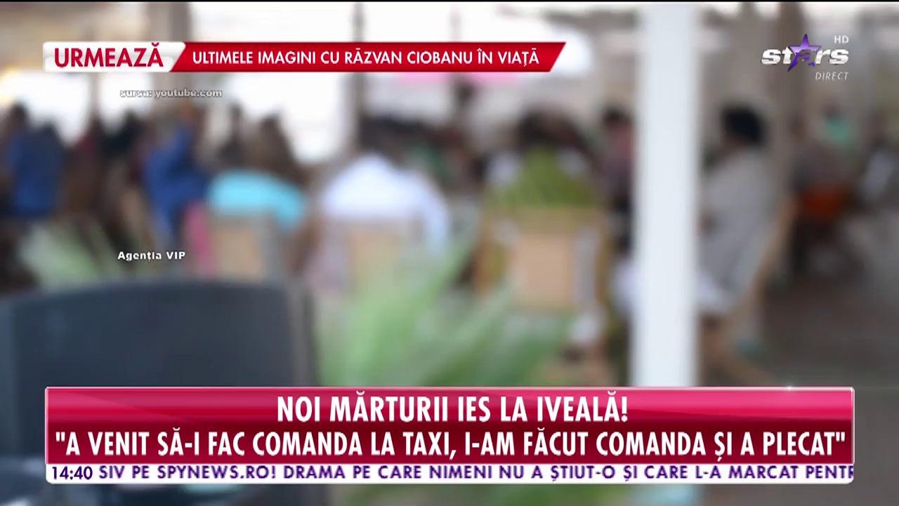 Ospătarul care a luat contact cu Răzvan Ciobanu, declarații uimitoare: A venit să-i fac comandă la taxi