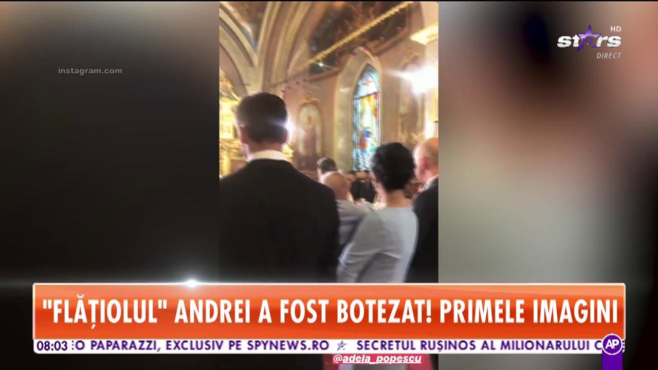 Adela Popescu și Radu V&acirc;lcan și-au creștinat băiețelul. Primele imagini de la botez