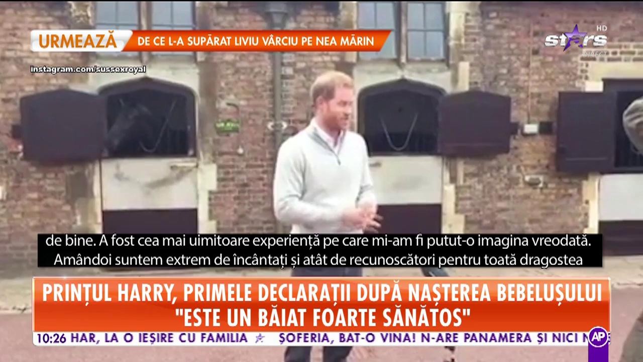 Prințul Harry, primele declaraţii după nașterea bebelușului: Suntem foarte &icirc;nc&acirc;ntați