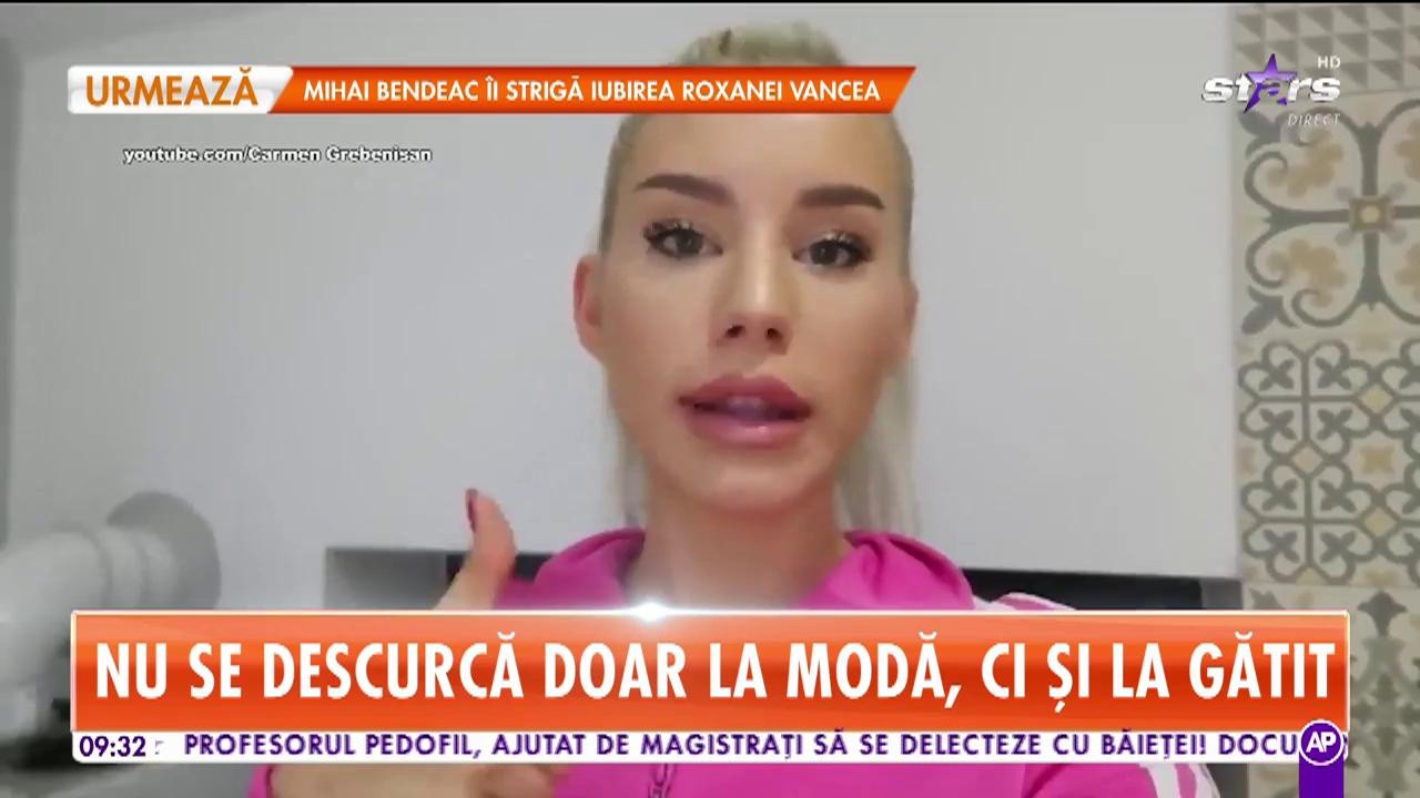 Carmen Grebenişan a intrat &icirc;n bucătărie şi s-a apucat de gătit o tartă delicioasă