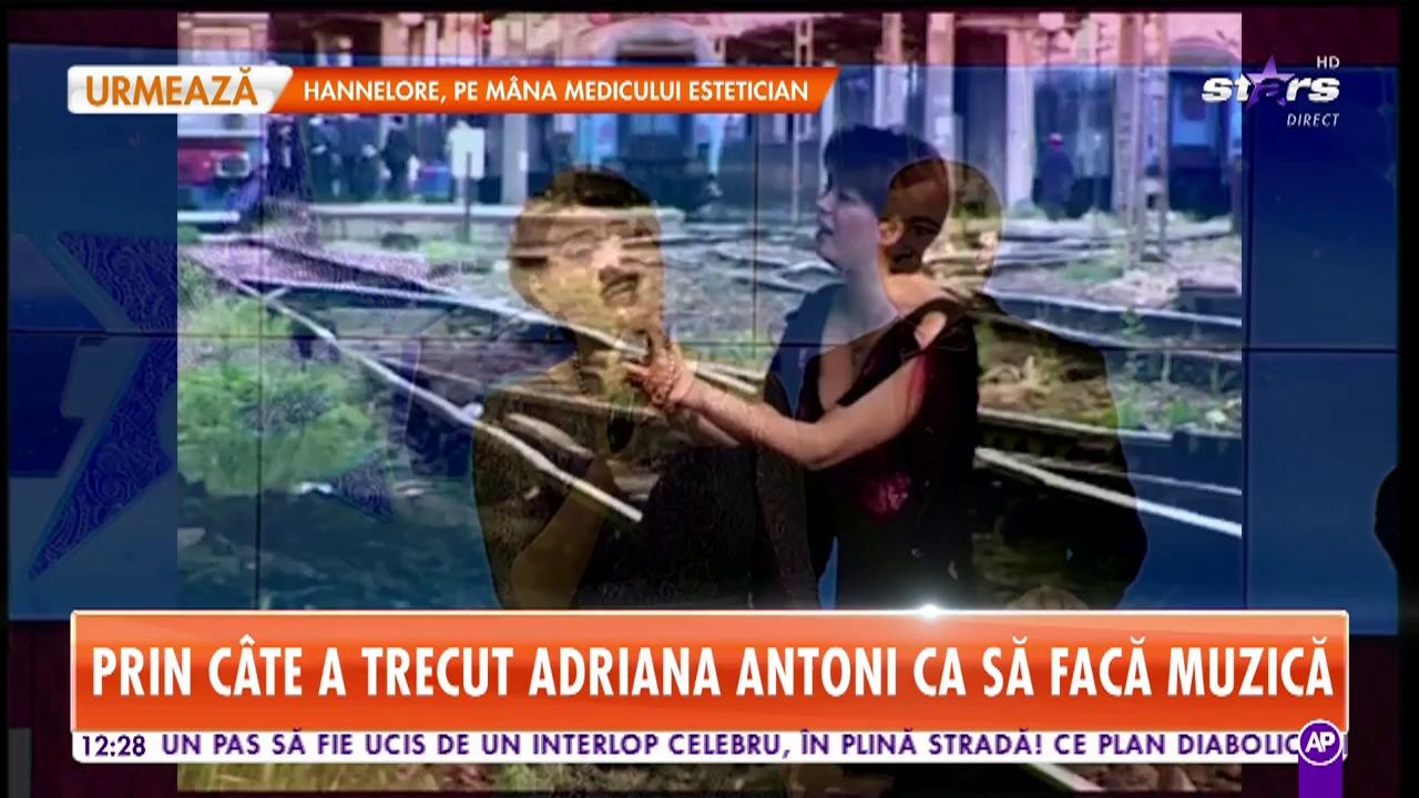 Adriana Antoni c&acirc;ntă melodia Doar o lacrimă și gata