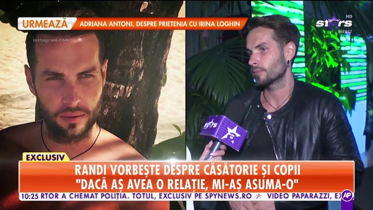 Star Matinal. Randi, declaraţii &icirc;n exclusivitate despre căsătorie şi copii: Nu este o femeie anume &icirc;n viața mea