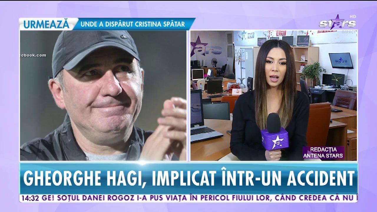 Gheorghe Hagi, implicat &icirc;ntr-un accident