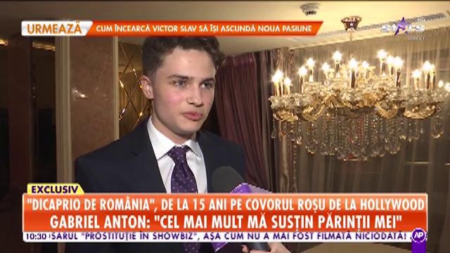 Gabriel Anton, Dicaprio de Rom&acirc;nia, de la 15 ani pe covorul roșu de la Hollywood