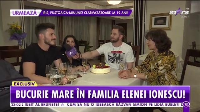 Bucurie mare &icirc;n familia Elenei Ionescu! Artista, surprinsă de cei dragi &icirc;ntr-un mod inedit!