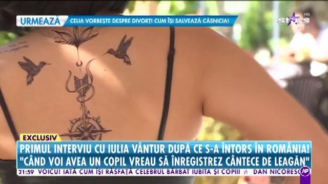 Primul interviu cu Iulia Vântur după ce s-a întors în România!