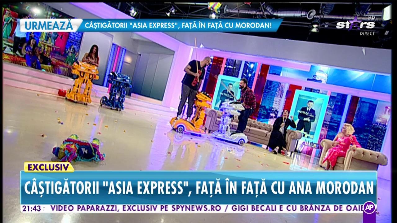 Câștigătorii Asia Express, față-n față cu Ana Morodan. CRBL și Oase vor să distrugă platoul lui Morar