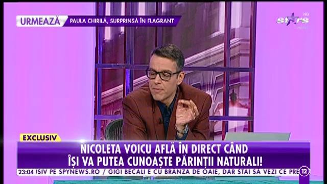 Nicoleta Voicu află &icirc;n direct, de la astrolog, c&acirc;nd &icirc;și va putea cunoaște părinții naturali, dar și de ce nu are noroc la bărbați
