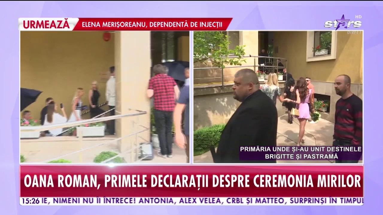 Oana Roman, primele declarații despre ceremonia mirilor