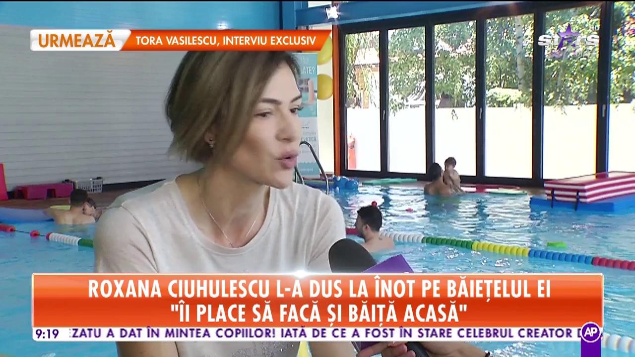 Roxana Ciuhulescu şi-a dus băieţelul de doar 10 luni la &icirc;not!