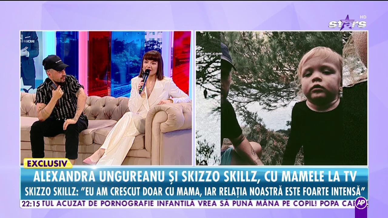 Confesiuni emoţionante. Cum și-au convins Alexandra Ungureanu și Skizzo Skillz mamele să apară în public