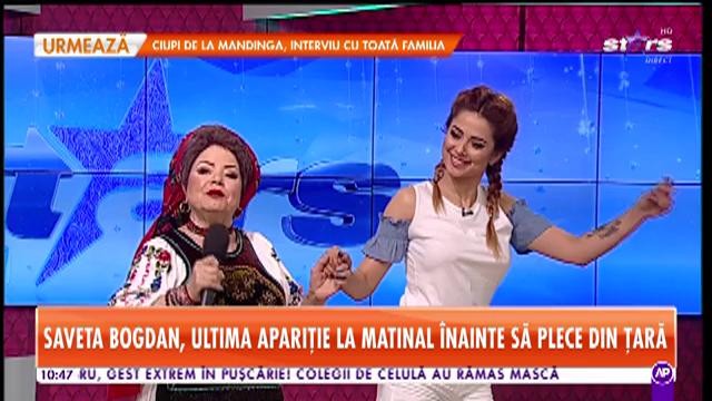 Saveta Bogdan c&acirc;ntă la Star Matinal