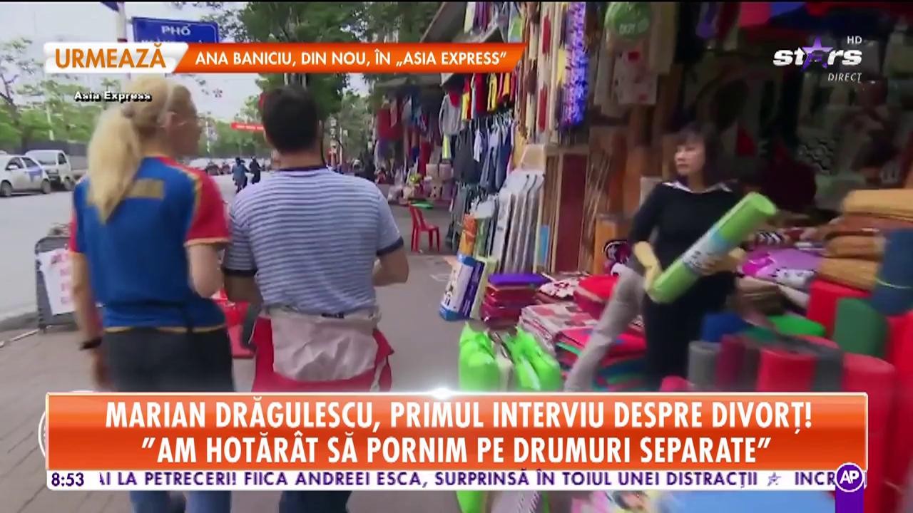 Marian Drăgulescu, primul interviu despre divorț: Am hotăr&acirc;t să pornim pe drumuri separate