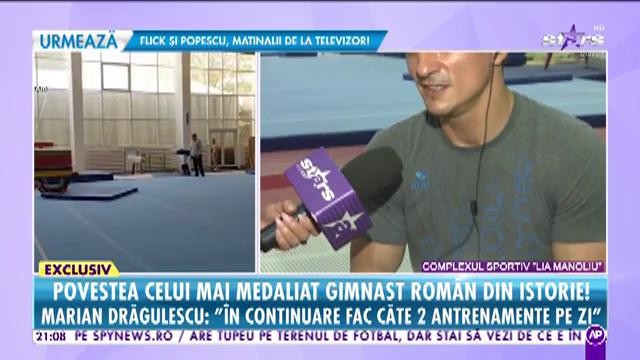 Povestea celui mai medaliat gimnast român din istori! Marian Drăgulescu: Fac câte două antrenamente pe zi