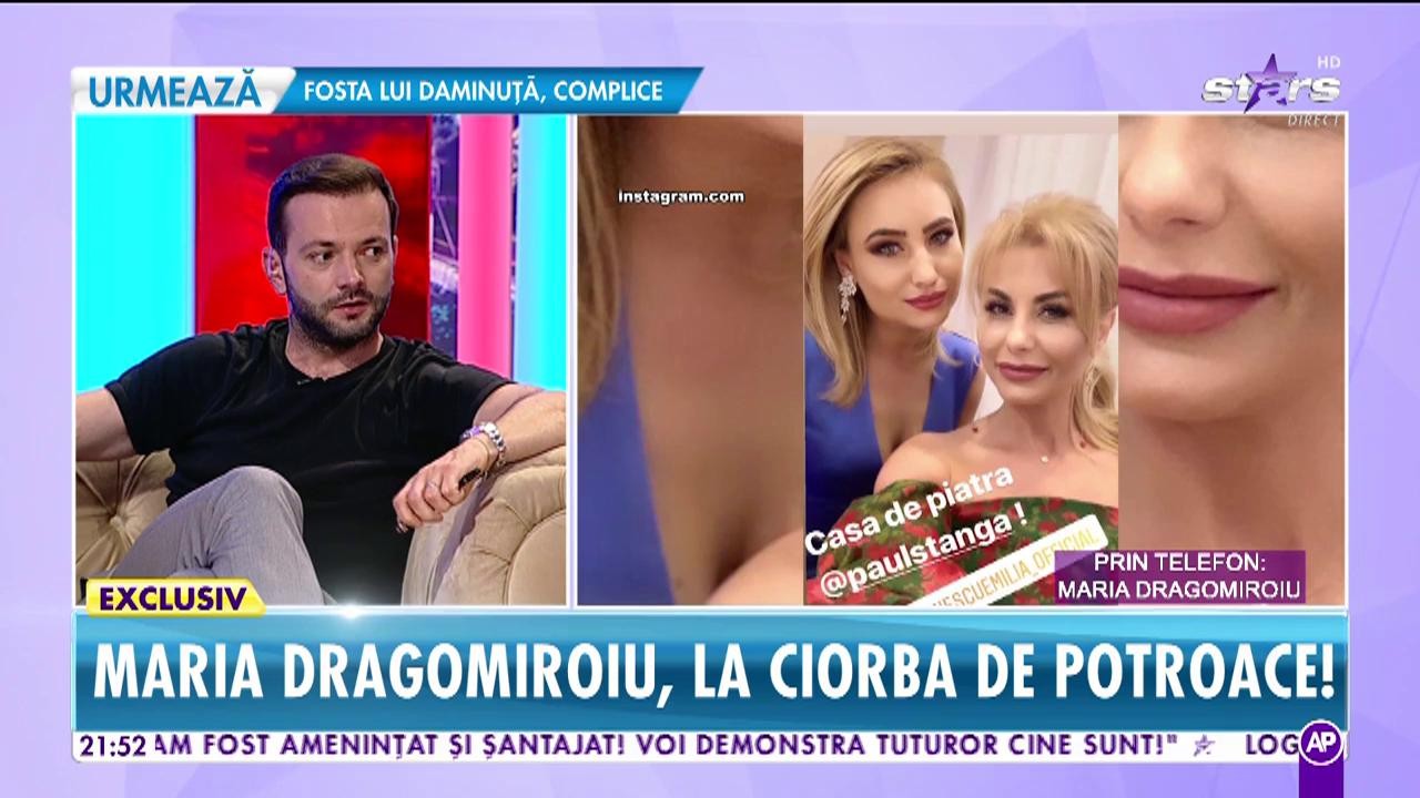 Maria Dragomiroiu, la ciorba de potroace! A petrecut toată noaptea!