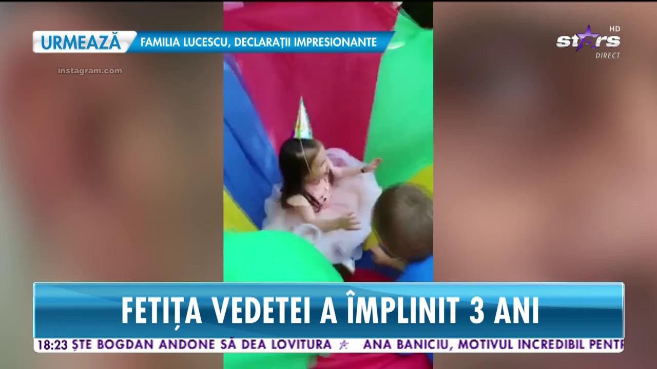 Star News. Sărbătoare &icirc;n familia Andreei Tonciu. Fetița vedetei a &icirc;mplinit trei ani