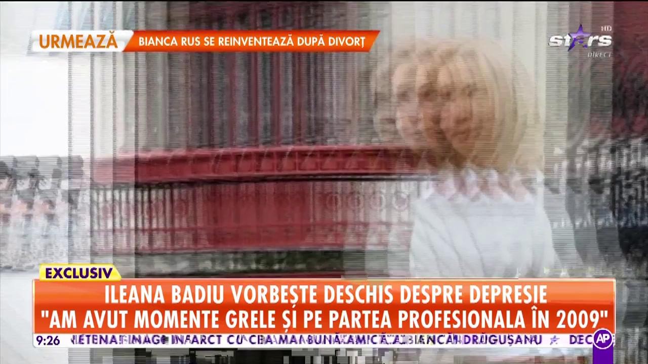 Ileana Badiu vorbește deschis despre depresie: Am trecut prin clipe grele c&acirc;nd s-a &icirc;mbolnăvit tata și a murit