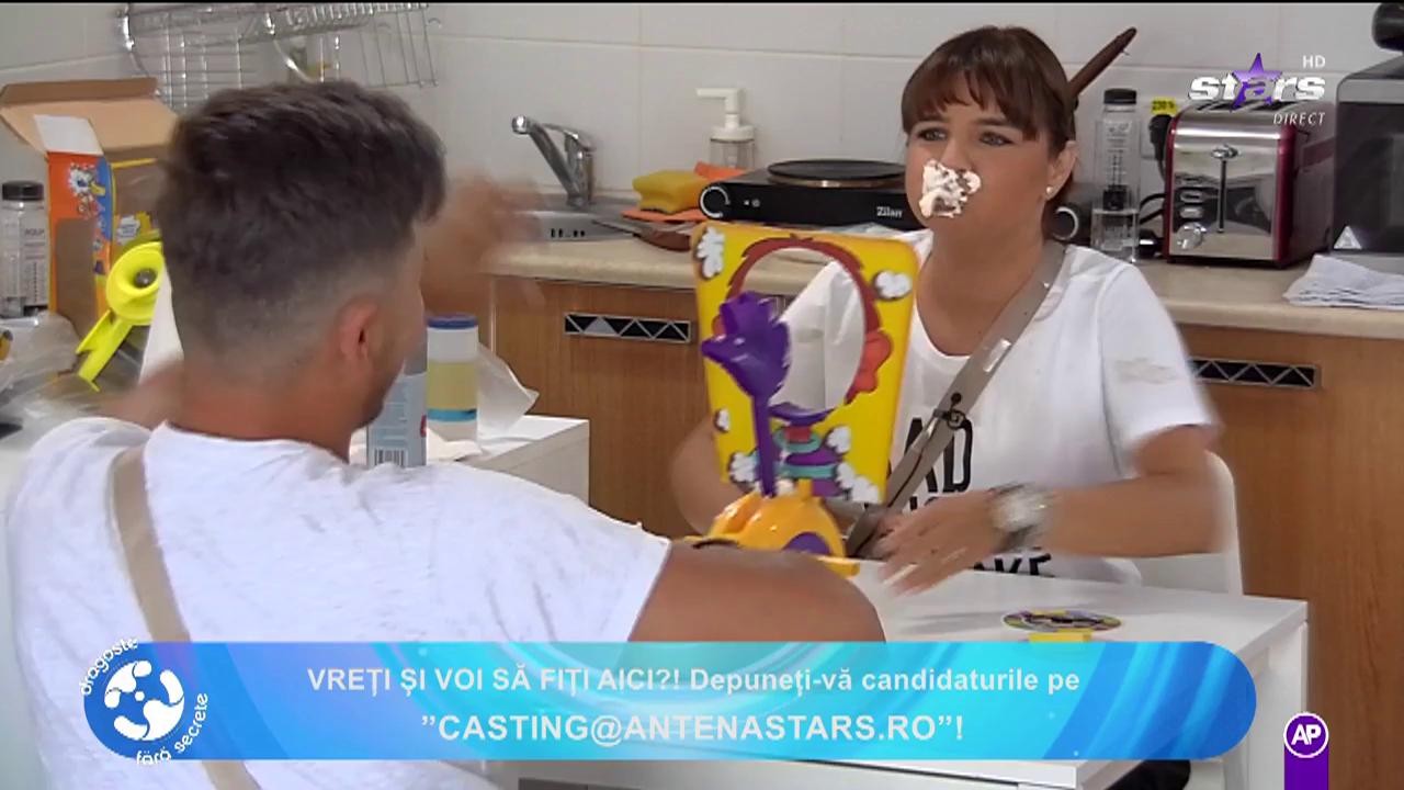 Dragoste fără secrete. Ruleta cu frișcă și &icirc;ntrebări, sarcina zilei pentru concurenți