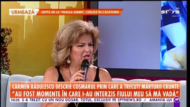 Carmen Rădulescu descrie coşmarul prin care a trecut! Divorţul a aruncat-o &icirc;n ghearele depresiei!