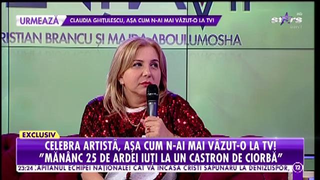 Agenția Vip. Carmen Șerban, așa cum n-ai mai văzut-o la TV: Măn&acirc;nc 25 de ardei iuți la un castron de ciorbă