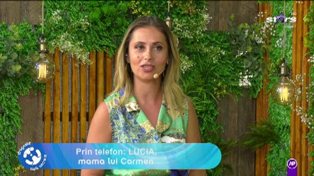 Lucia, mama lui Carmen a intrat &icirc;n direct la Dragoste fără secrete: Te iubesc foarte mult