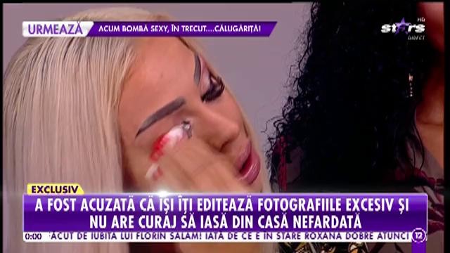 Iasmina Halas a acceptat provocarea demachierii &icirc;n direct!  Cum arată artista fără pic de machiaj