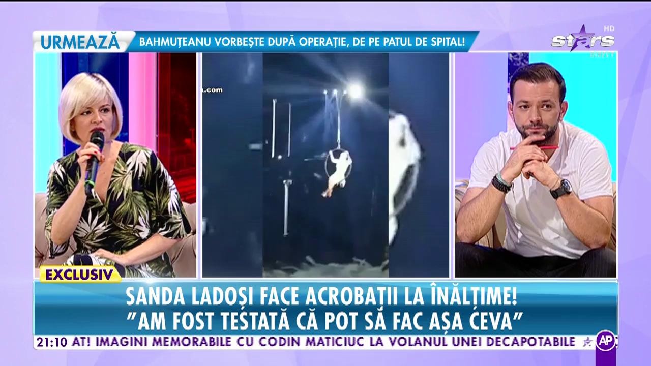 Sanda Ladoşi face acrobaţii la înălţime! "Am fost testată ca să pot să fac aşa ceva!"