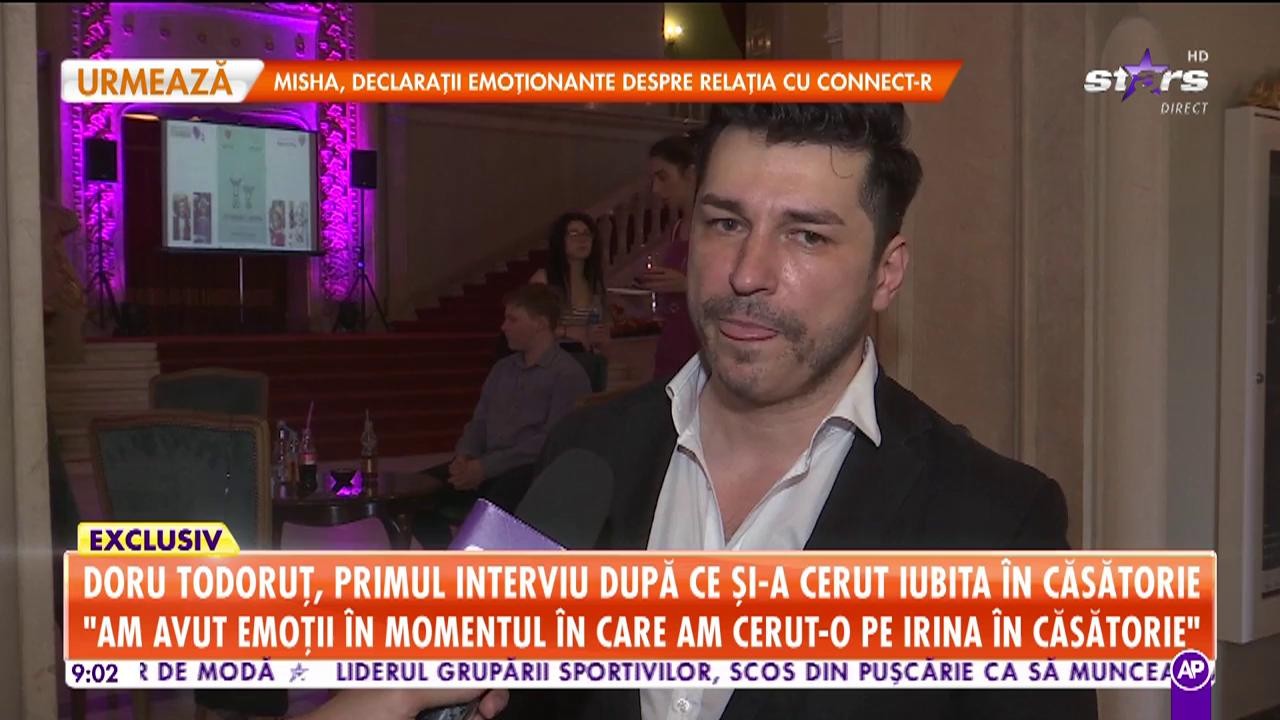 Star Matinal. Doru Todoruţ, interviu după ce și-a cerut iubita &icirc;n căsătorie: Spre fericirea mea, Irina a acceptat