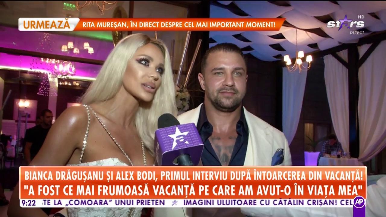 Star Matinal. Bianca Drăgușanu şi Alex Bodi, primul interviu la &icirc;ntoarcerea din vacanţă: A fost cea mai frumoasă vacanță pe care am avut-o &icirc;n viața mea