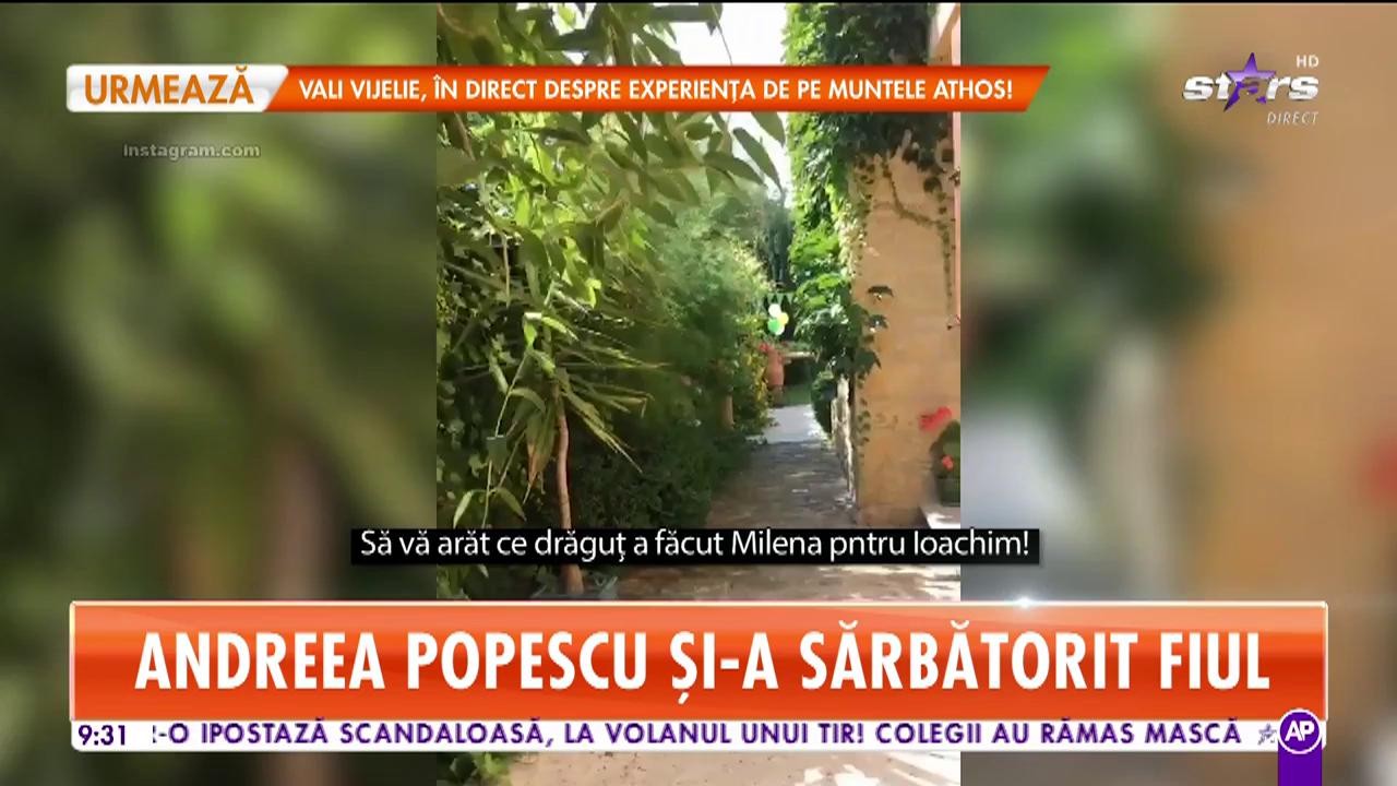 Star Matinal. A fost petrecere mare &icirc;n familia Andreei Popescu! Fiul vedetei a &icirc;mplinit v&acirc;rsta de un an