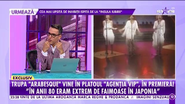 Ai dansat pe piesele lor &icirc;n toate cluburile din Rom&acirc;nia! Trupa Arabesque a venit &icirc;n platoul "Agenţiei VIP"