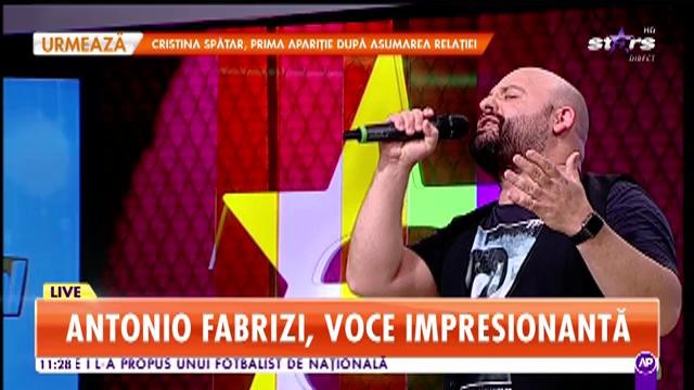 Antonio Fabrizi c&acirc;ntă live la Star Matinal