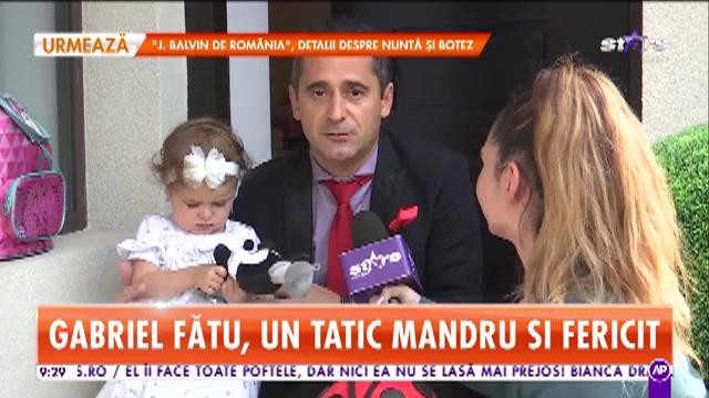 Gabriel Fătu, un tătic m&acirc;ndru și fericit! Surpriză pentru fetița lui,  &icirc;n direct, chiar de ziua ei!