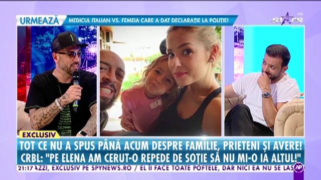 Răi da Buni. Tot ce nu a spus până acum CRBL despre familie, prieteni și avere: Pe Elena am cerut-o repede de soție să nu mi-o ia altul