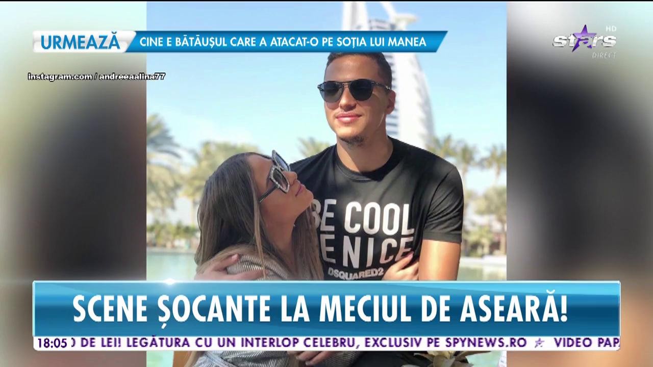 Soția lui Cristi Manea a fost lovită &icirc;n față de suporteri