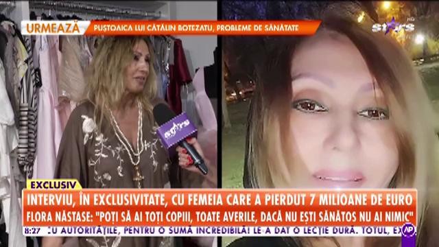 Interviu, &icirc;n exclusivitate, cu femeia care a pierdut 7 milioane de euro! Flora Năstase, regina blănurilor: &Icirc;n afară de muncă nu ai nimic