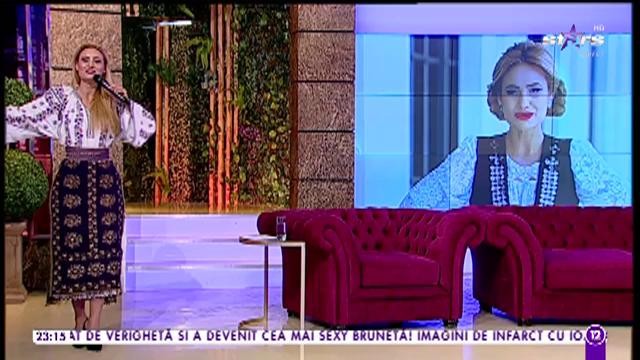 Emilia Dorobanțu c&acirc;ntă la Agenția Vip melodia Neiculița-l meu frumos