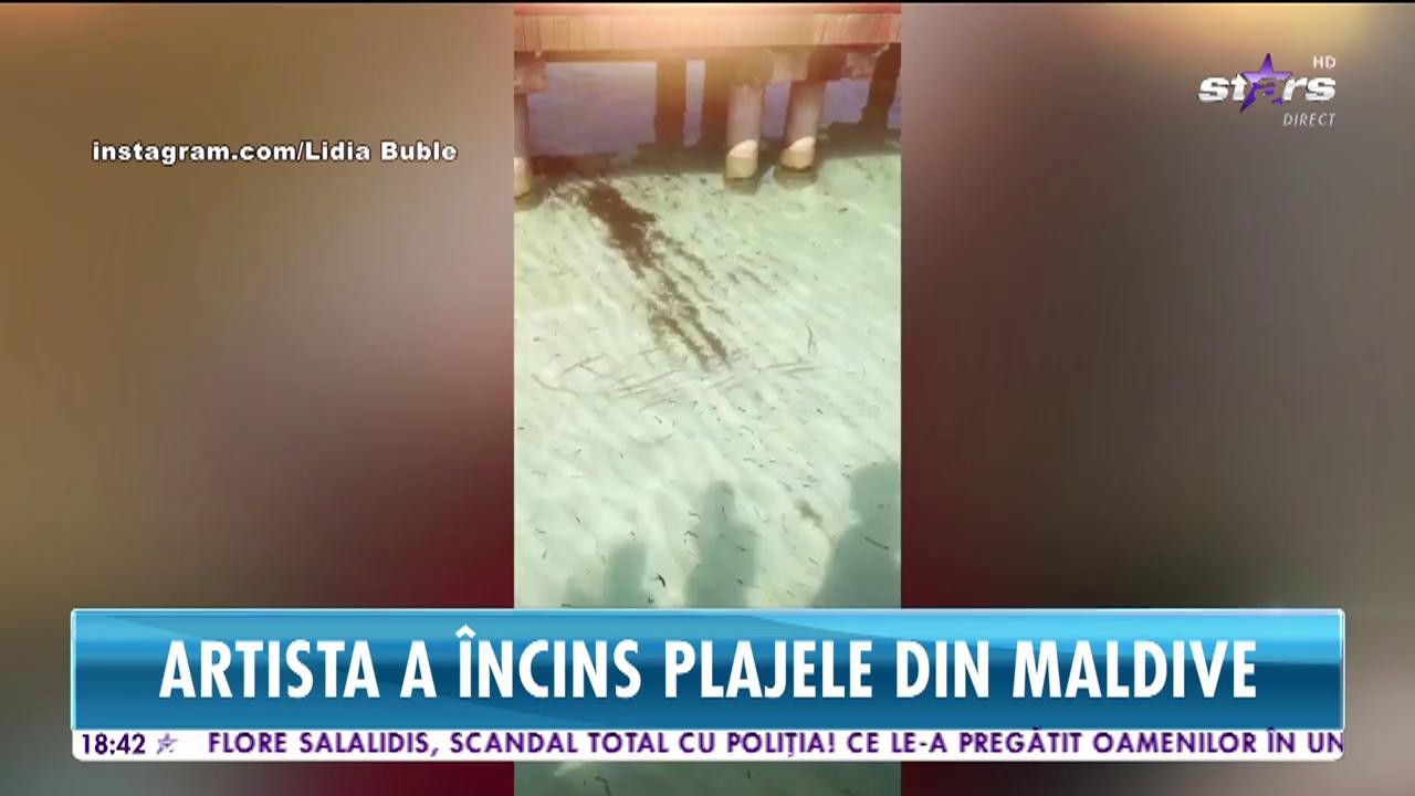 Lidia Buble, ilegal de sexy. Și-a etalat formele și a dansat lasciv &icirc;n Maldive