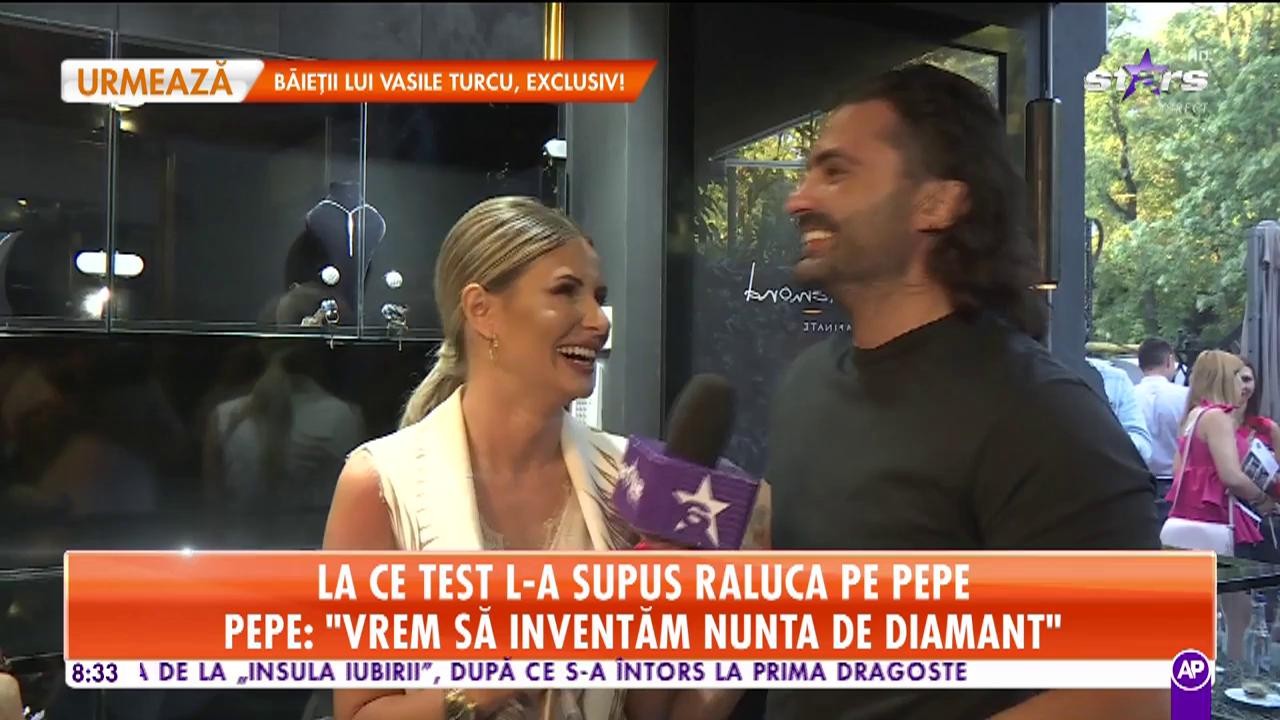 Pepe şi Raluca vor să inventeze nunta de diamant! Cei doi sunt mai &icirc;ndrăgostiţi ca niciodată