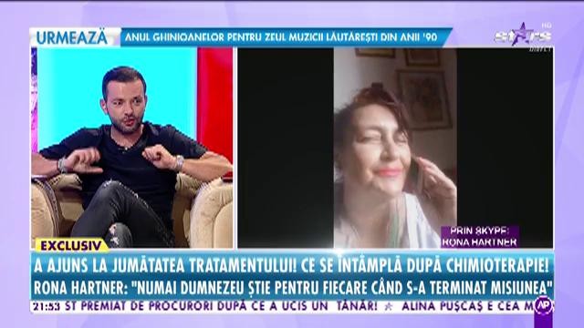 Rona Hartner a ajuns la jumătatea tratamentului de chimioterapie: "Am fost pe muchie de cuțit"