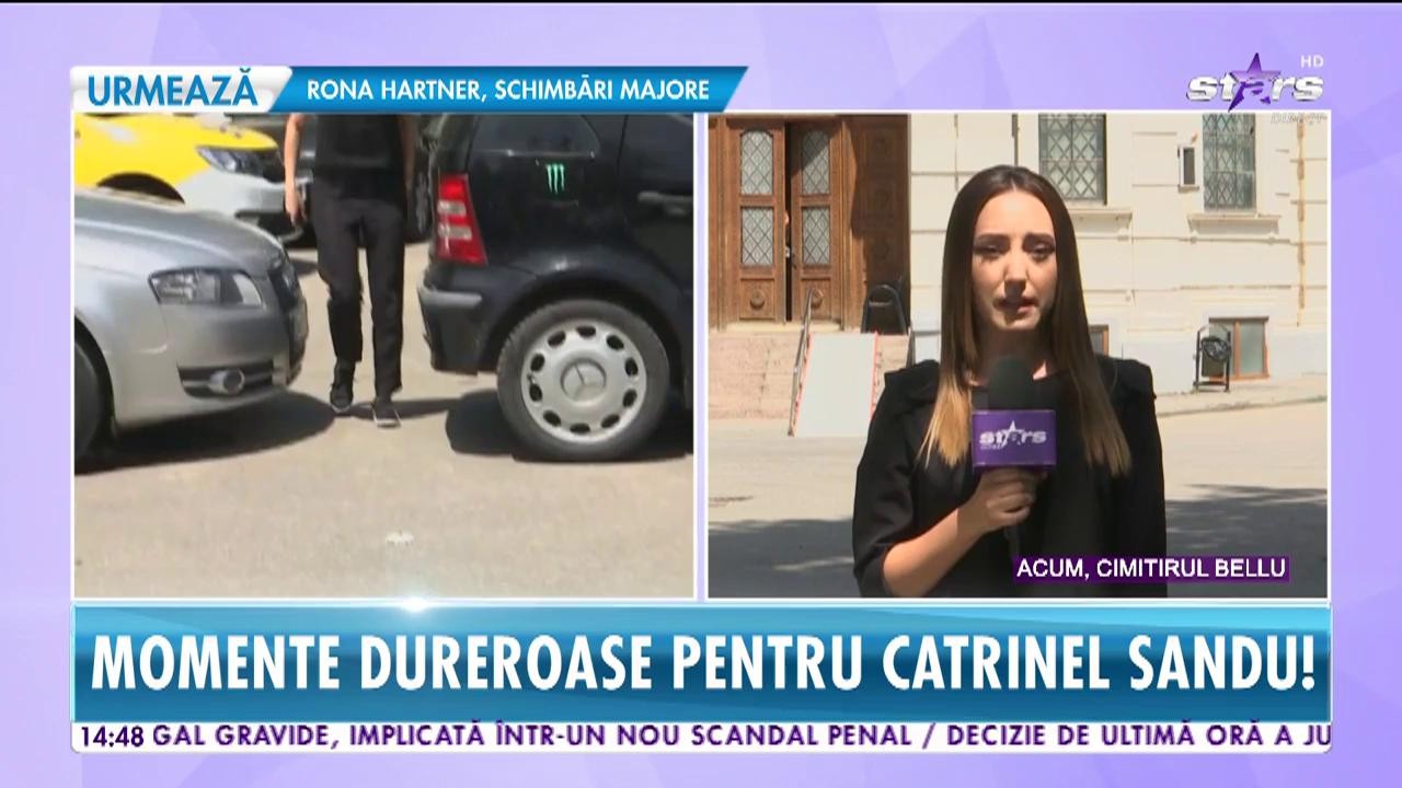 Star News. Momente dureroase pentru Catrinel Sandu. Vedeta &icirc;și conduce tatăl pe ultimul drum